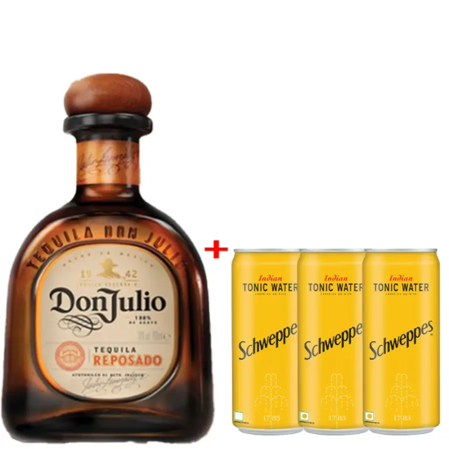 Don Julio + 3 Schweppes Tonic 330ml